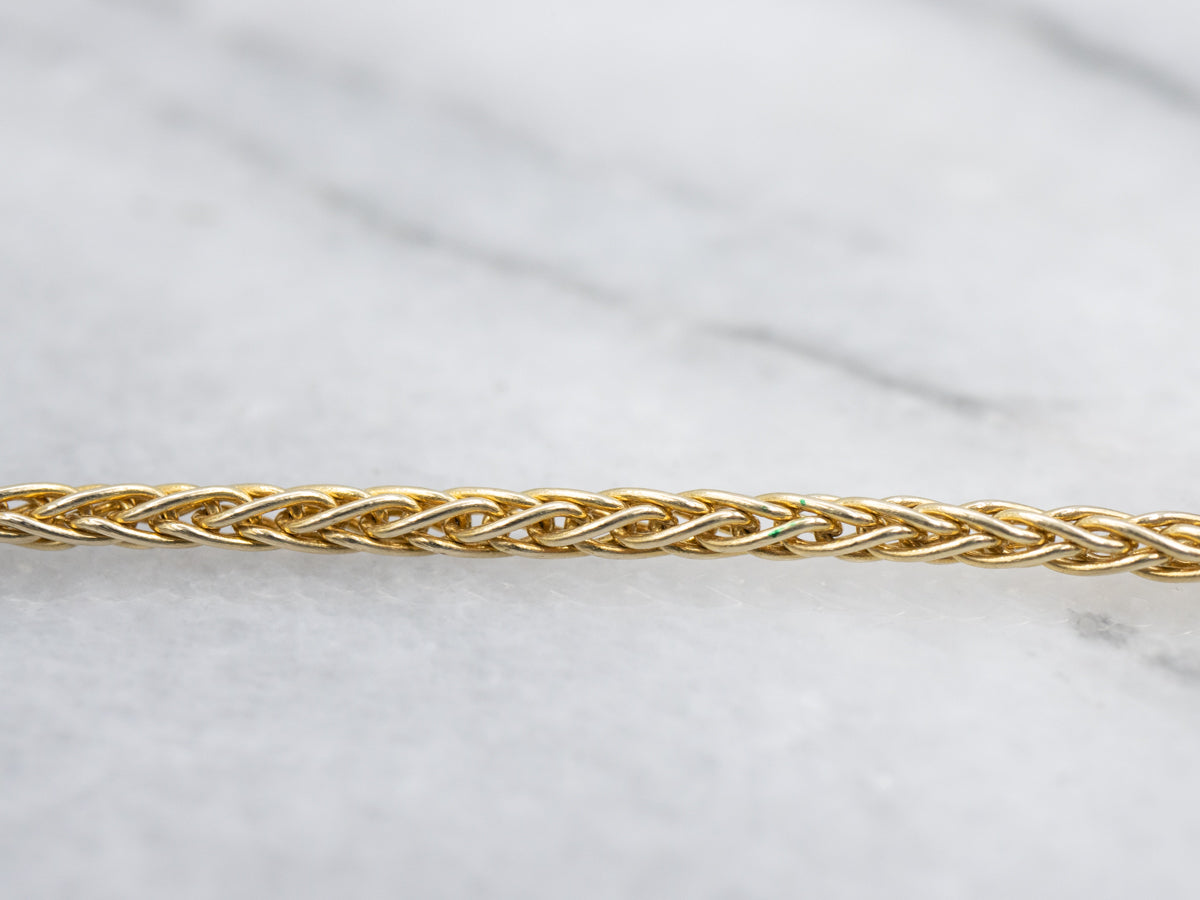 Italian Gold Wheat Chain with Lobster Clasp