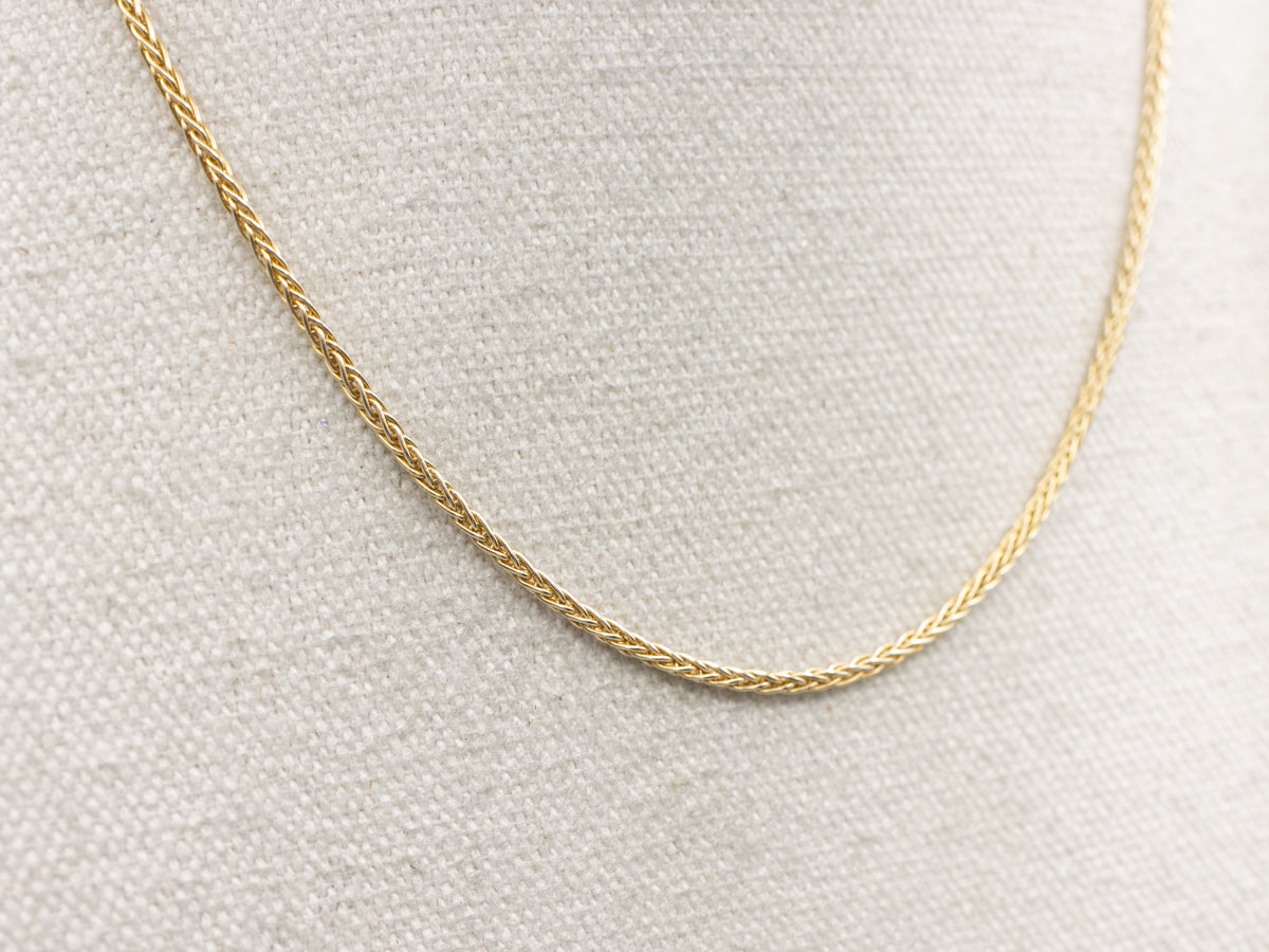 Italian Gold Wheat Chain with Lobster Clasp