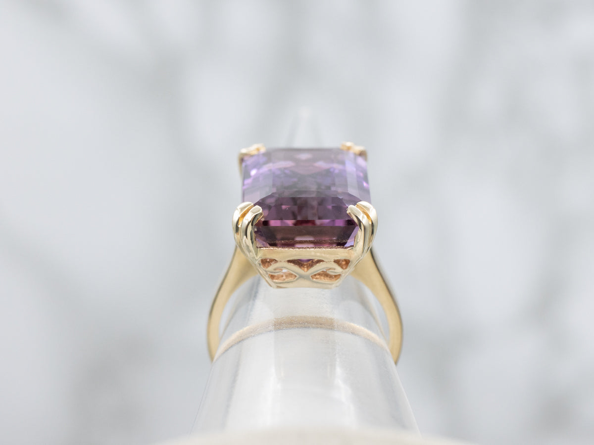 Ametrine Yellow Gold Cocktail Ring