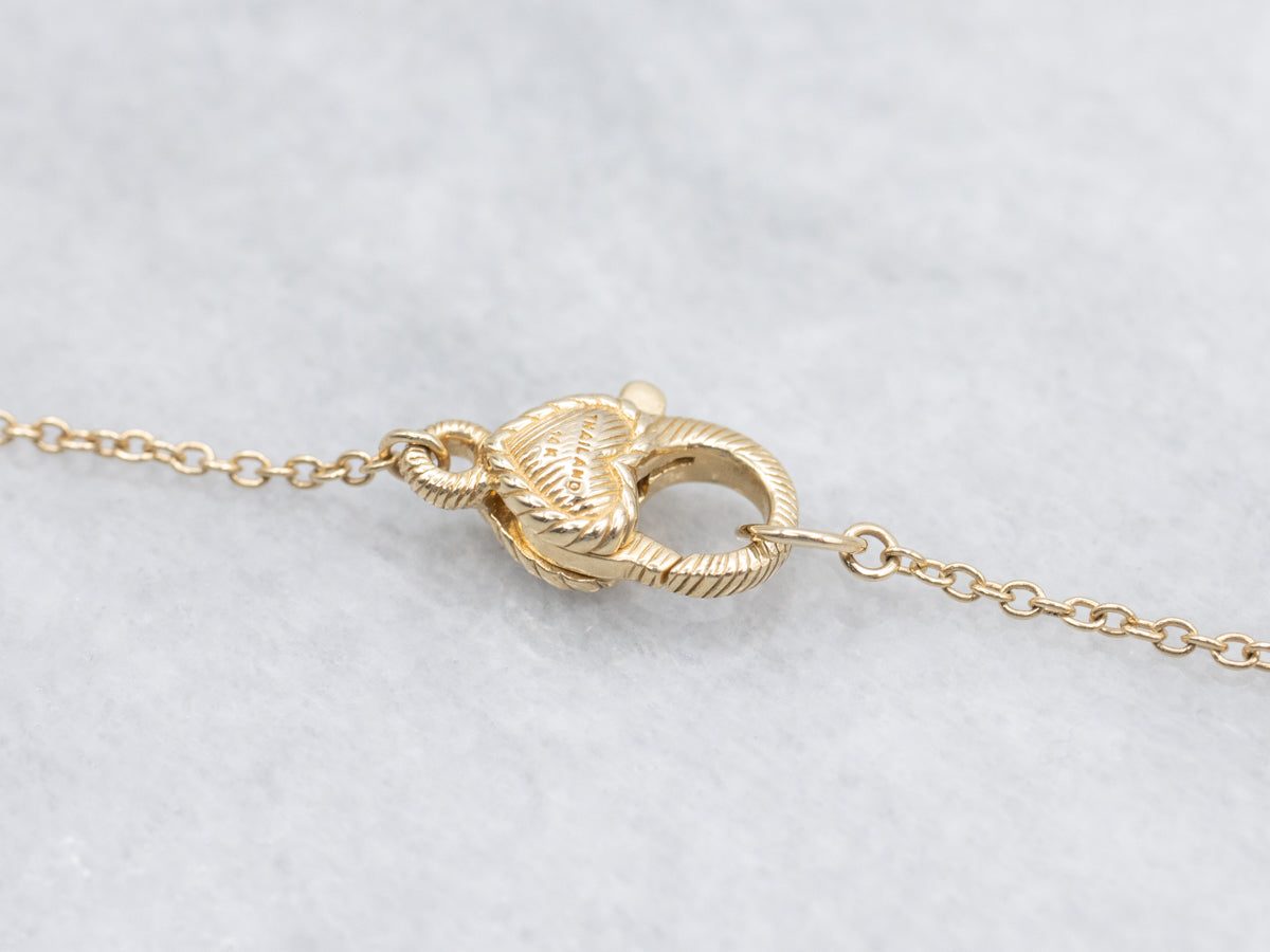 Aquamarine Diamond and Gold Necklace with Padlock Heart Clasp