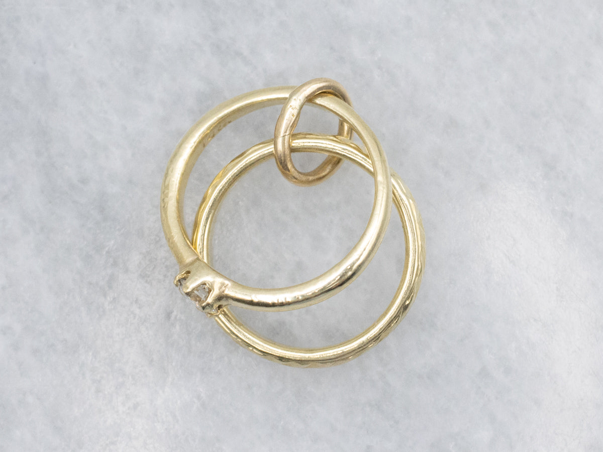 I Do! Vintage Engagement and Wedding Band Charm