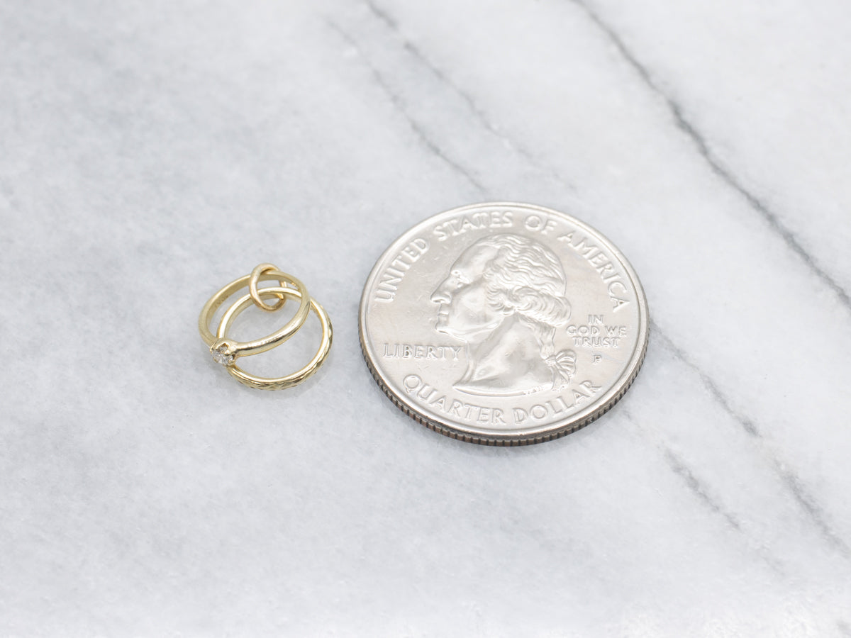 I Do! Vintage Engagement and Wedding Band Charm