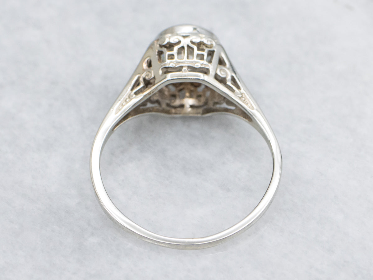 Antique Art Deco Diamond Solitaire Engagement Ring
