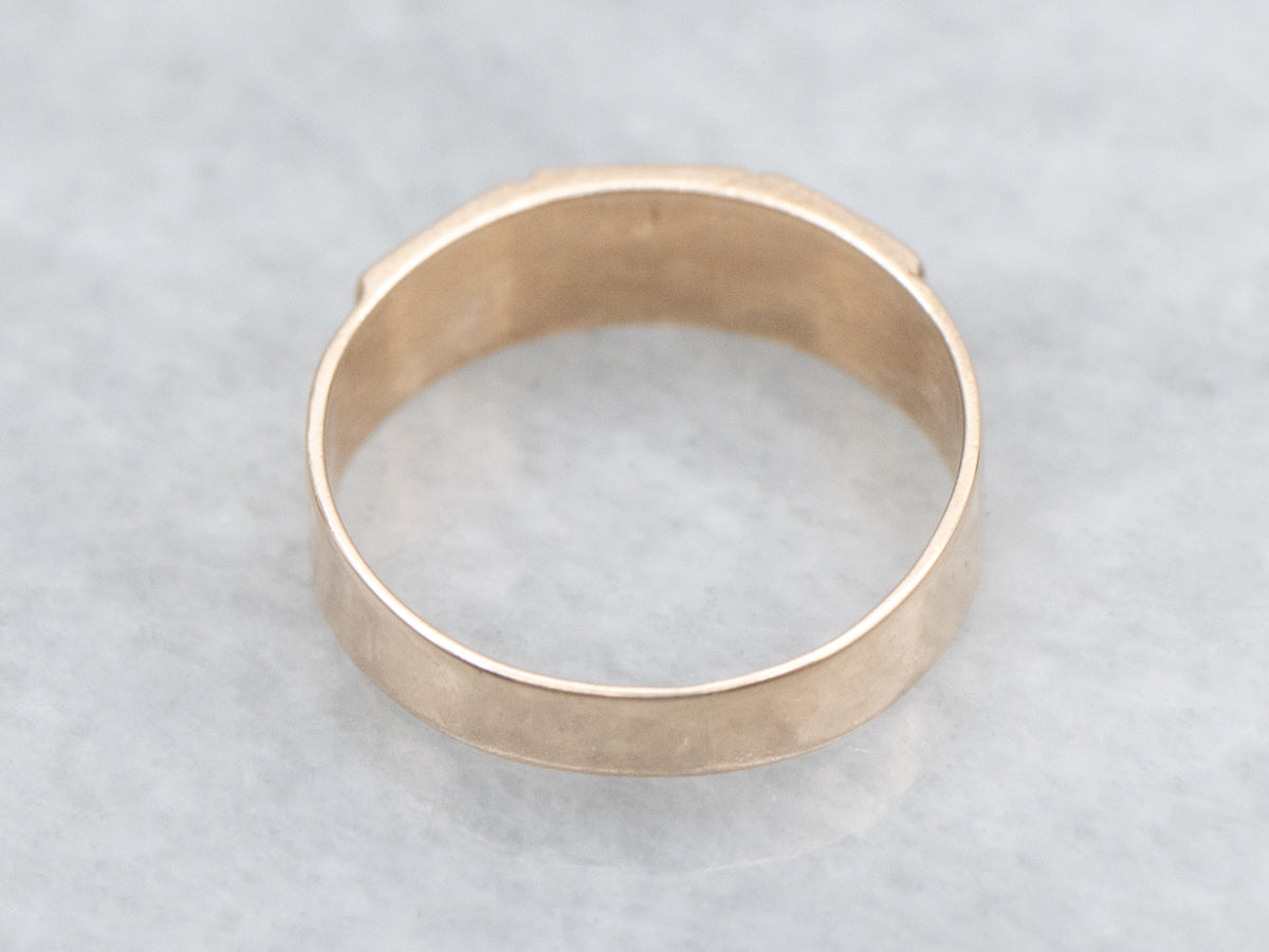 Victorian Gold and Seed Pearl Baptism Band