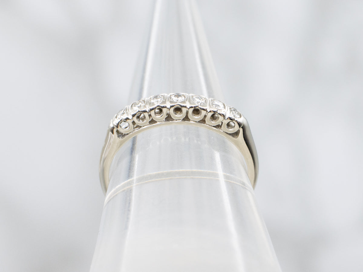 White Gold Seven Diamond Band
