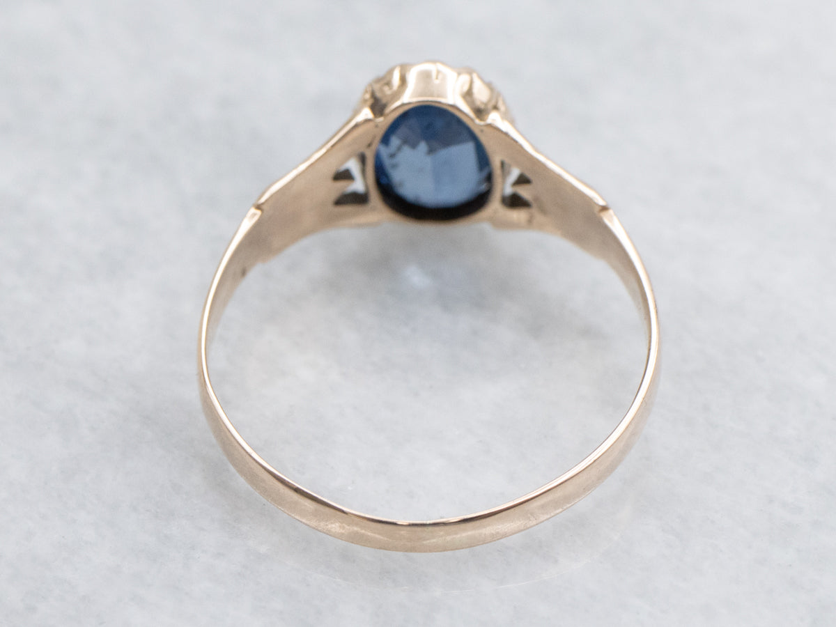 Victorian Sapphire Solitaire Ring