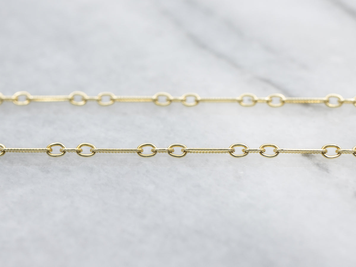 Turquoise Chrysoprase Cabochon and Gold Necklace