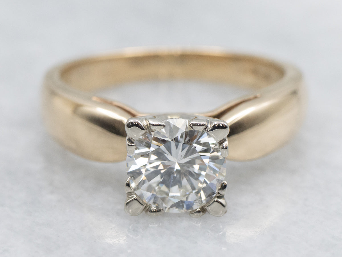 Classic Round Brilliant Diamond Solitaire Engagement Ring