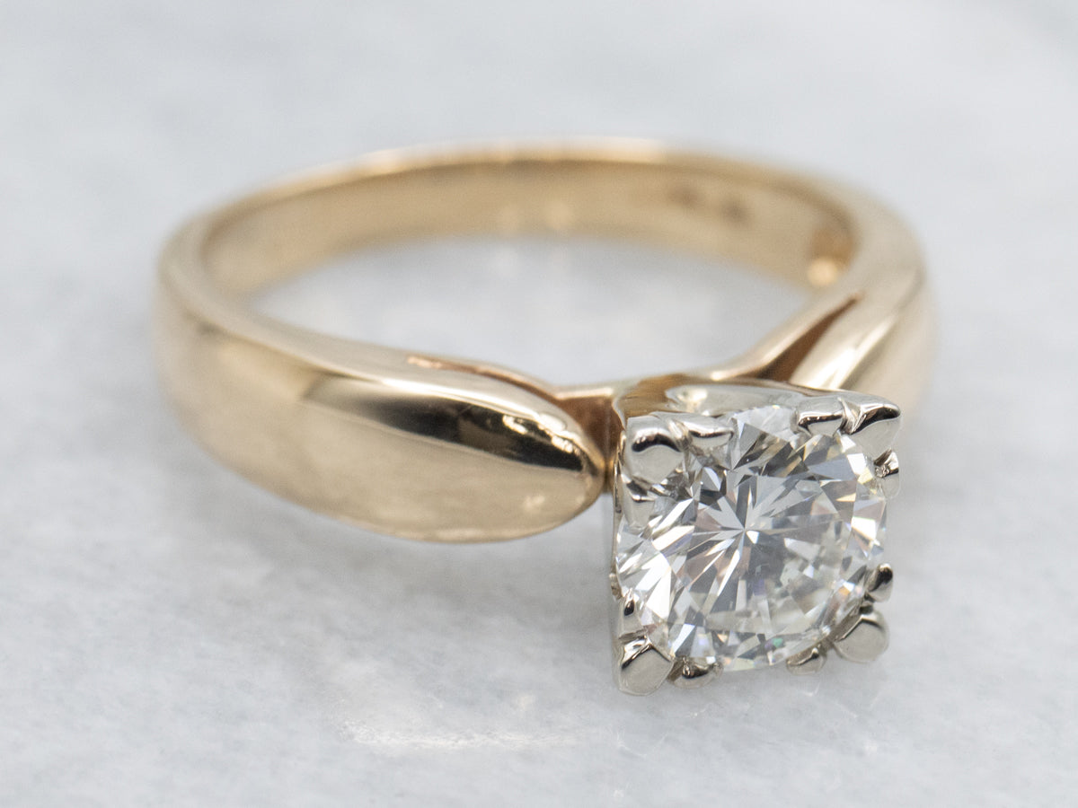 Classic Round Brilliant Diamond Solitaire Engagement Ring