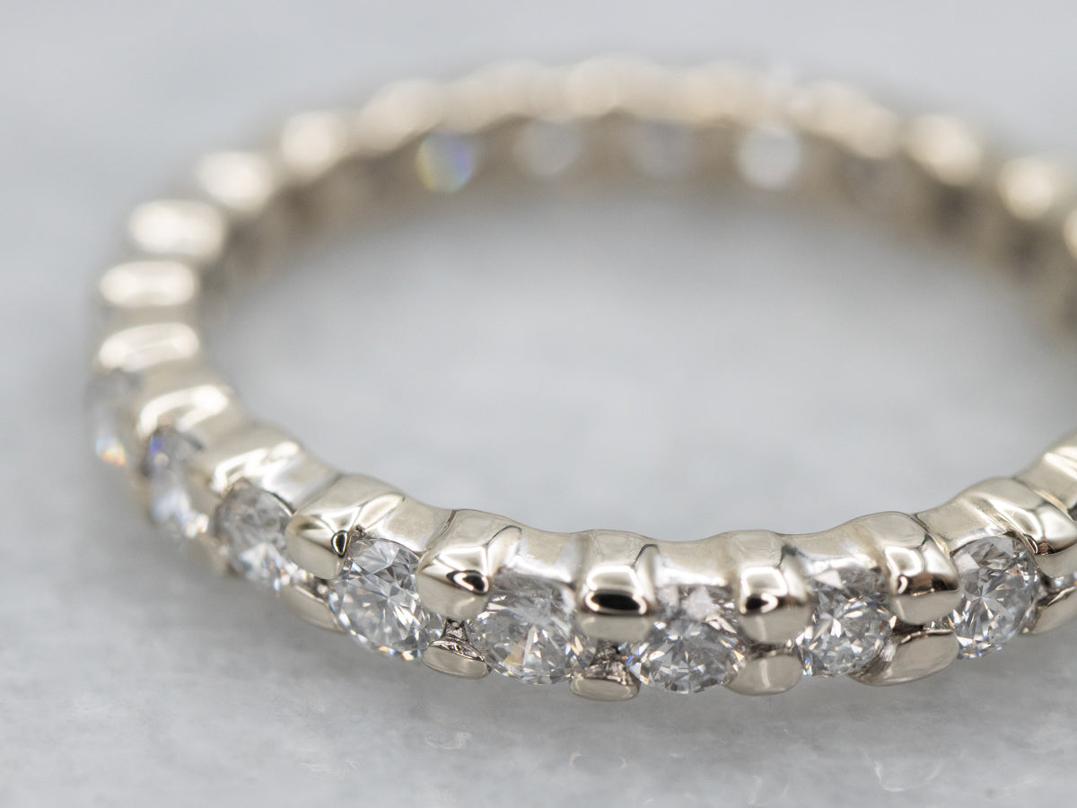 Diamond White Gold Eternity Band