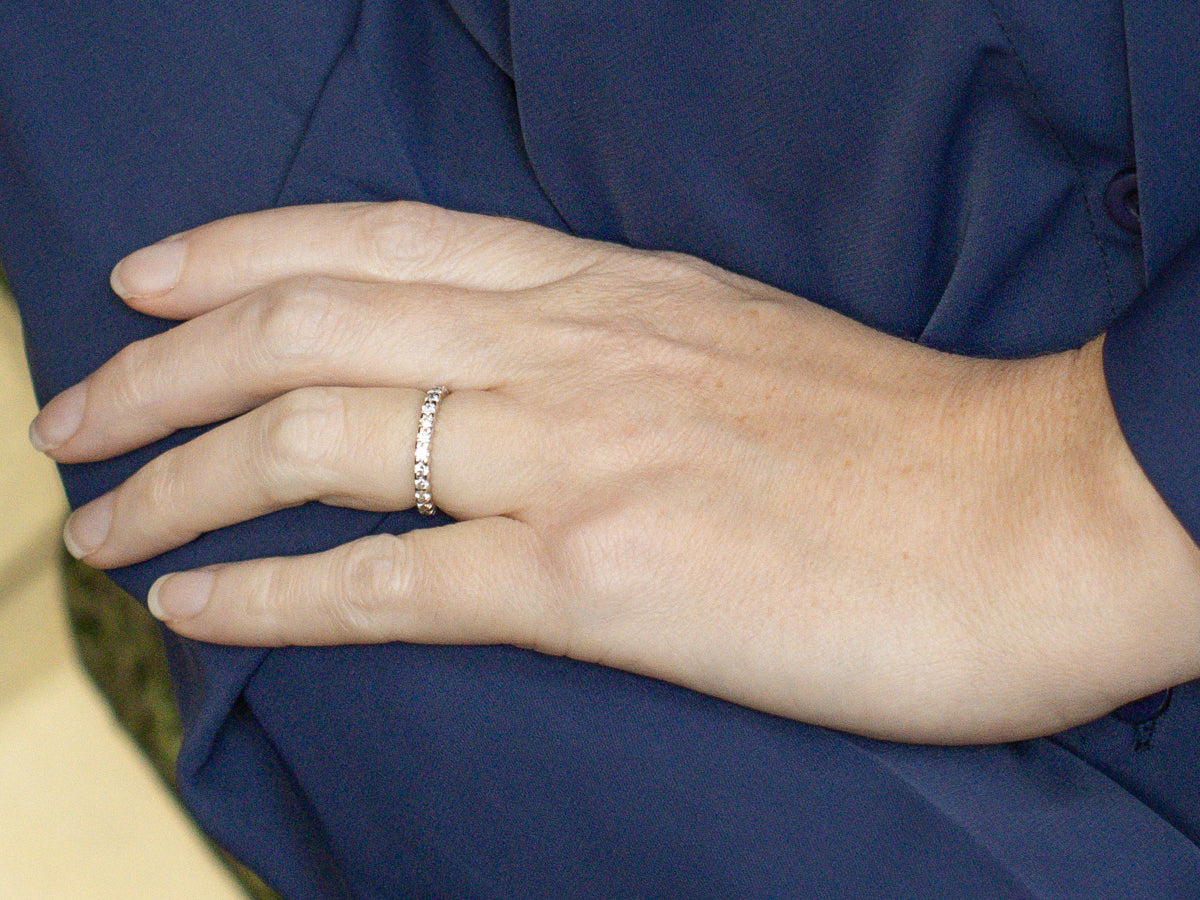 Diamond White Gold Eternity Band