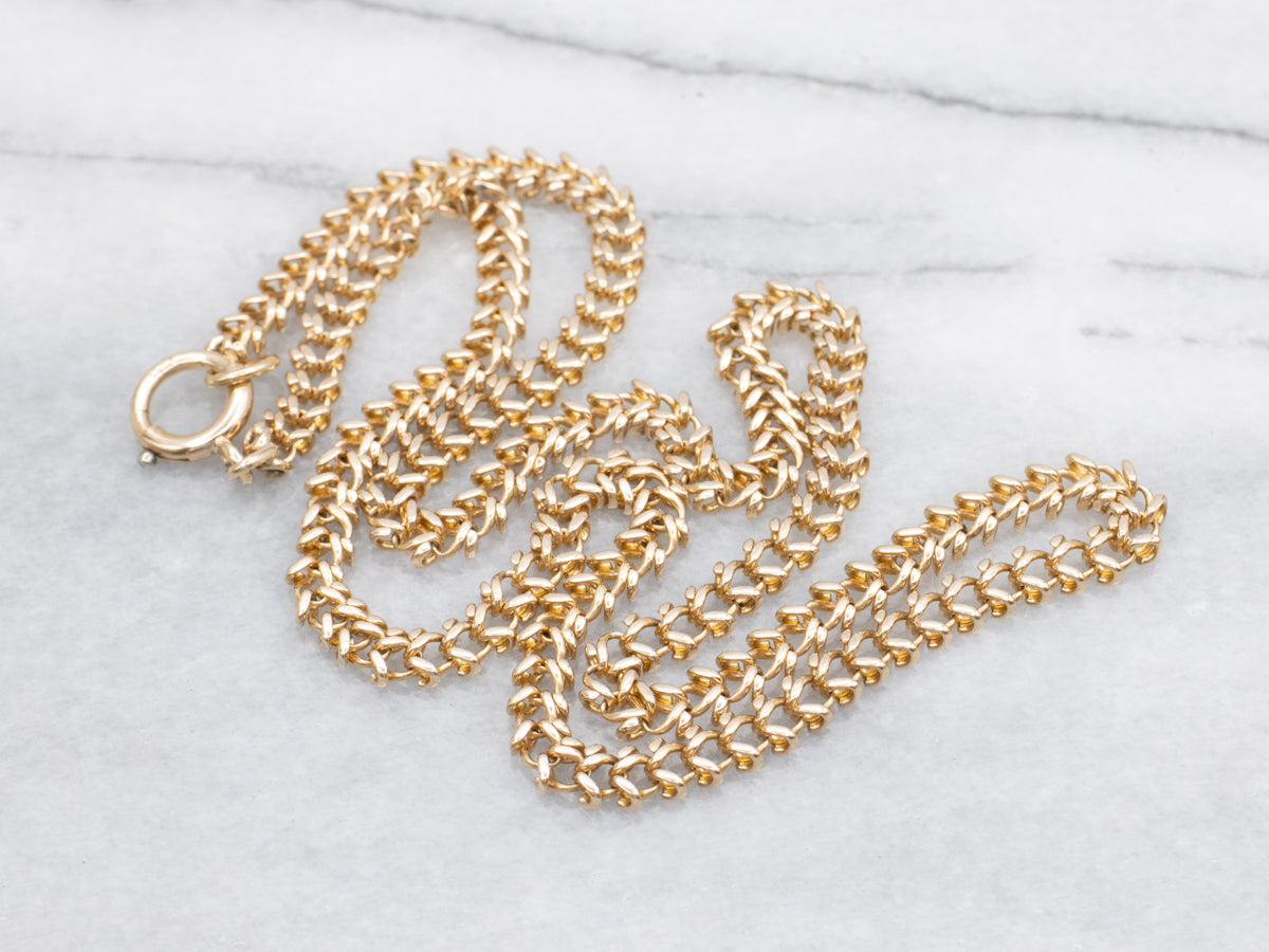 Yellow Gold Unique Fancy Link Chain