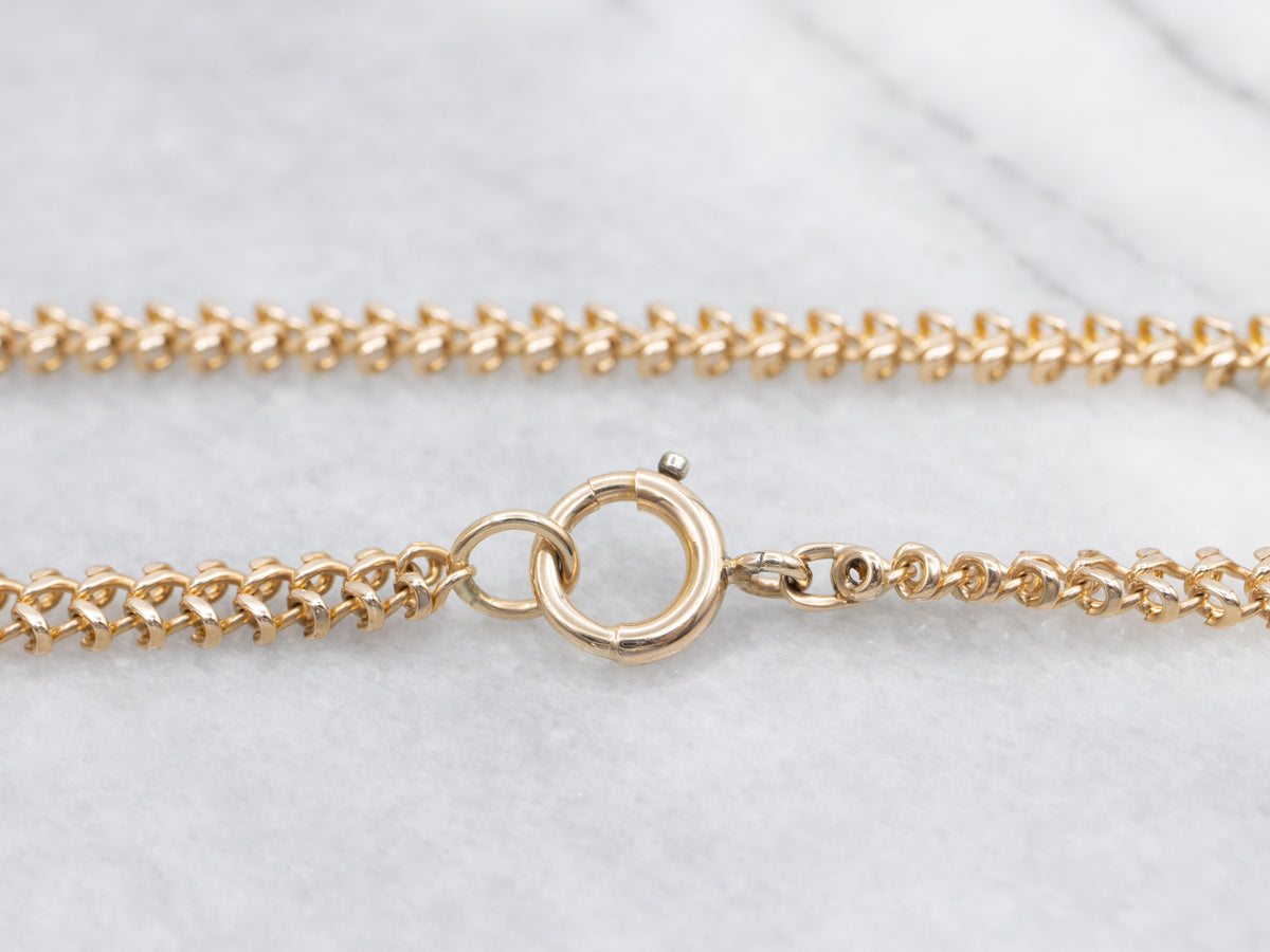 Yellow Gold Unique Fancy Link Chain