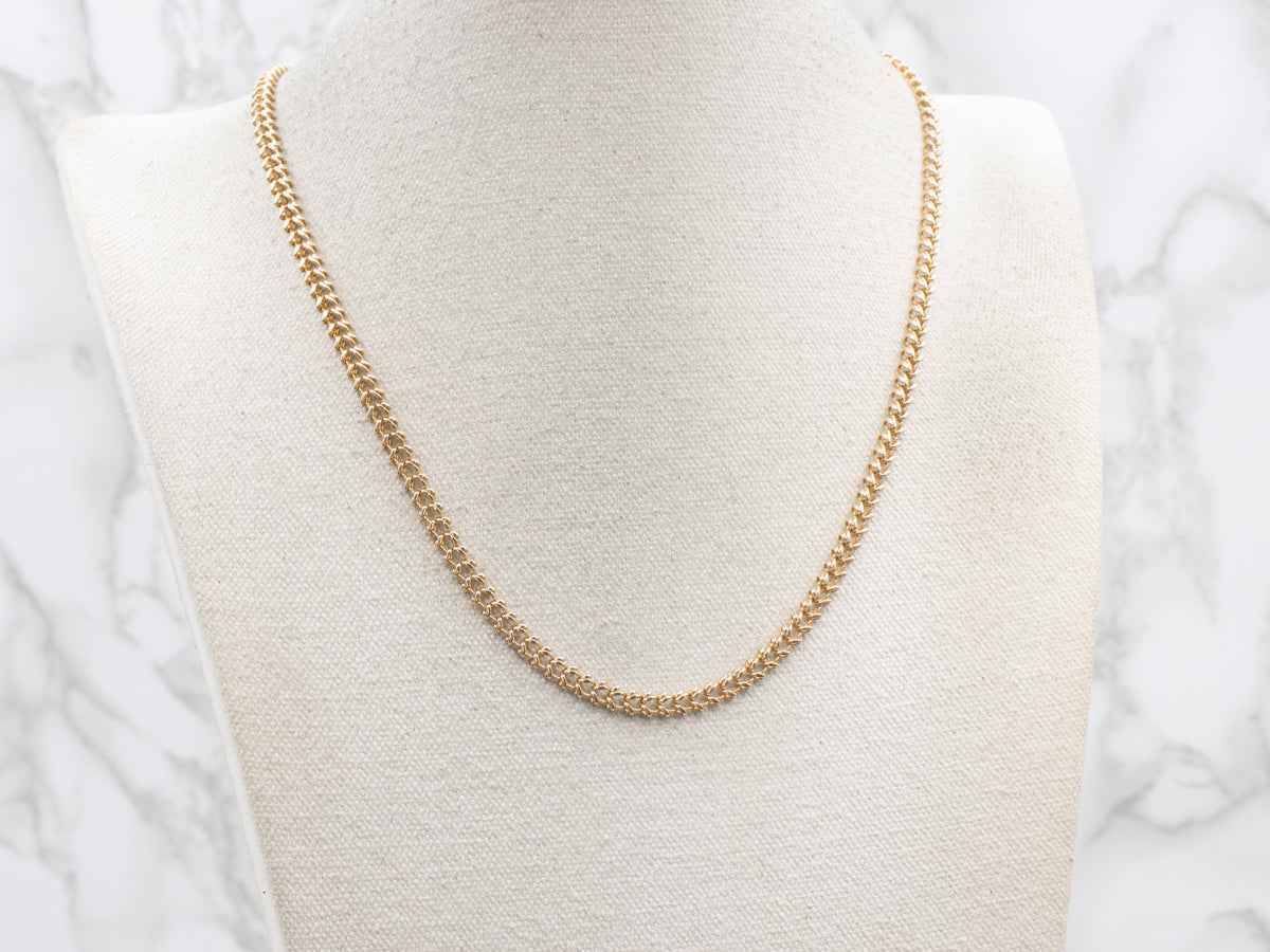 Yellow Gold Unique Fancy Link Chain