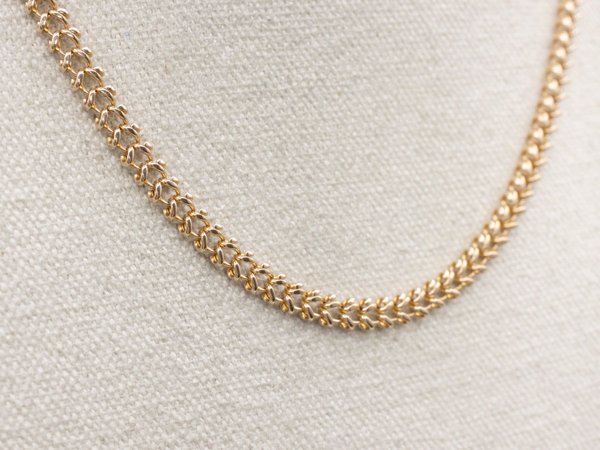 Yellow Gold Unique Fancy Link Chain