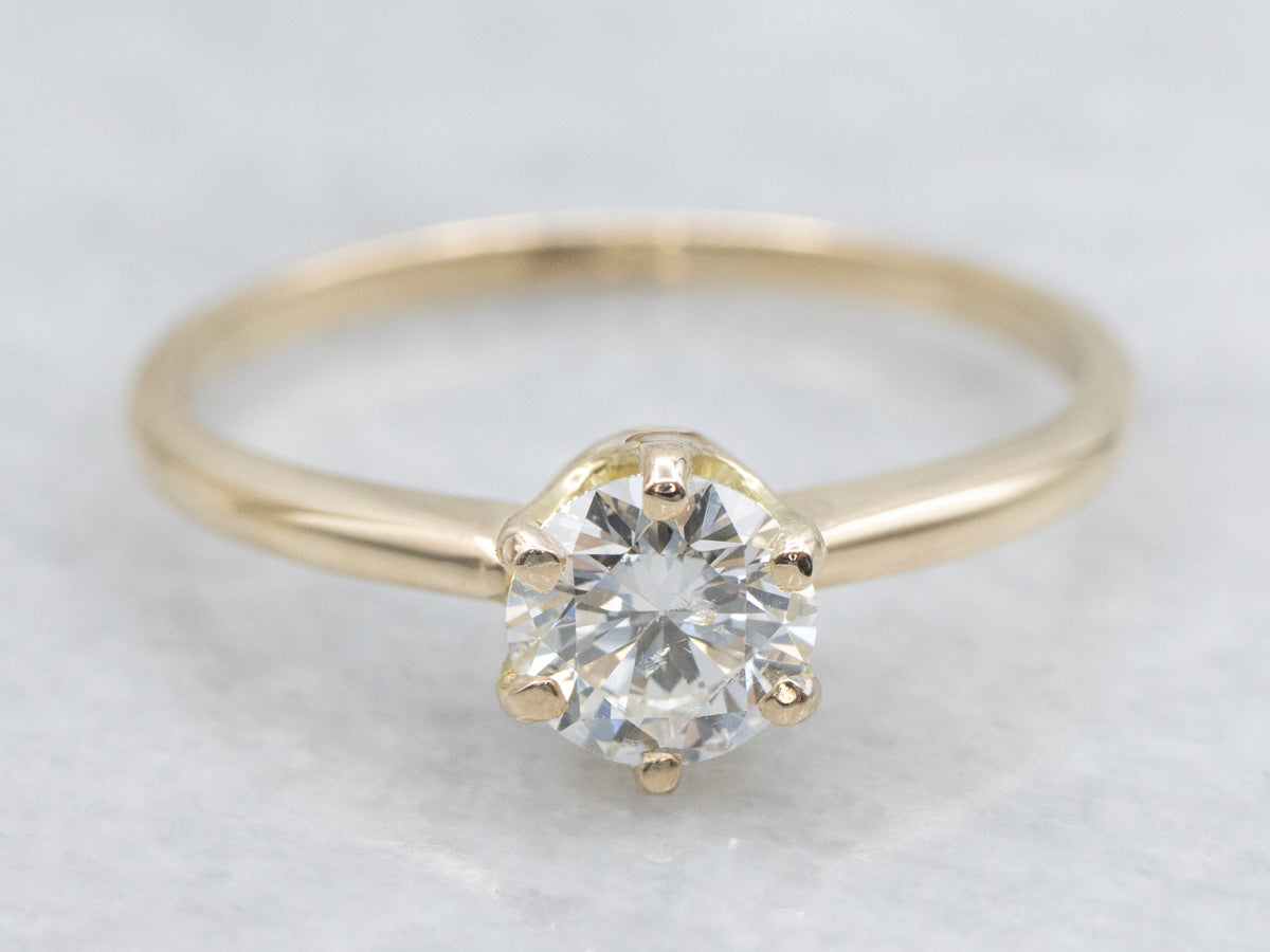 Round Brilliant Diamond Solitaire Engagement Ring