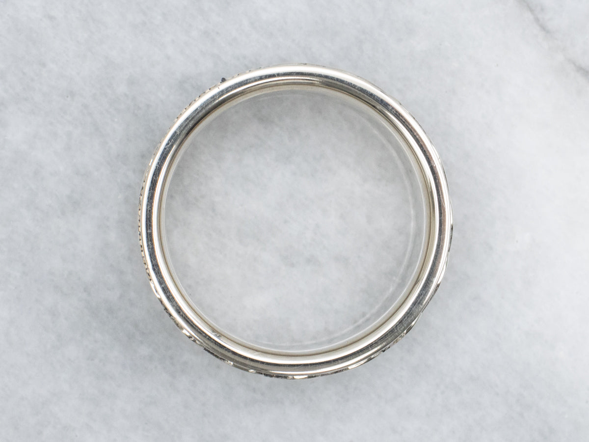 14-Karat Two Tone Gold Celtic Knot Wedding Band