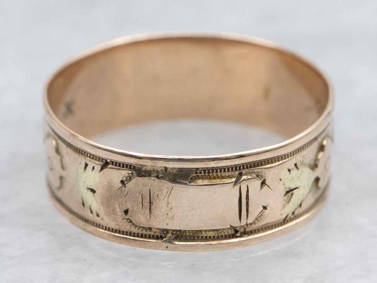 Art Nouveau Era Floral Pattern Cigar Band
