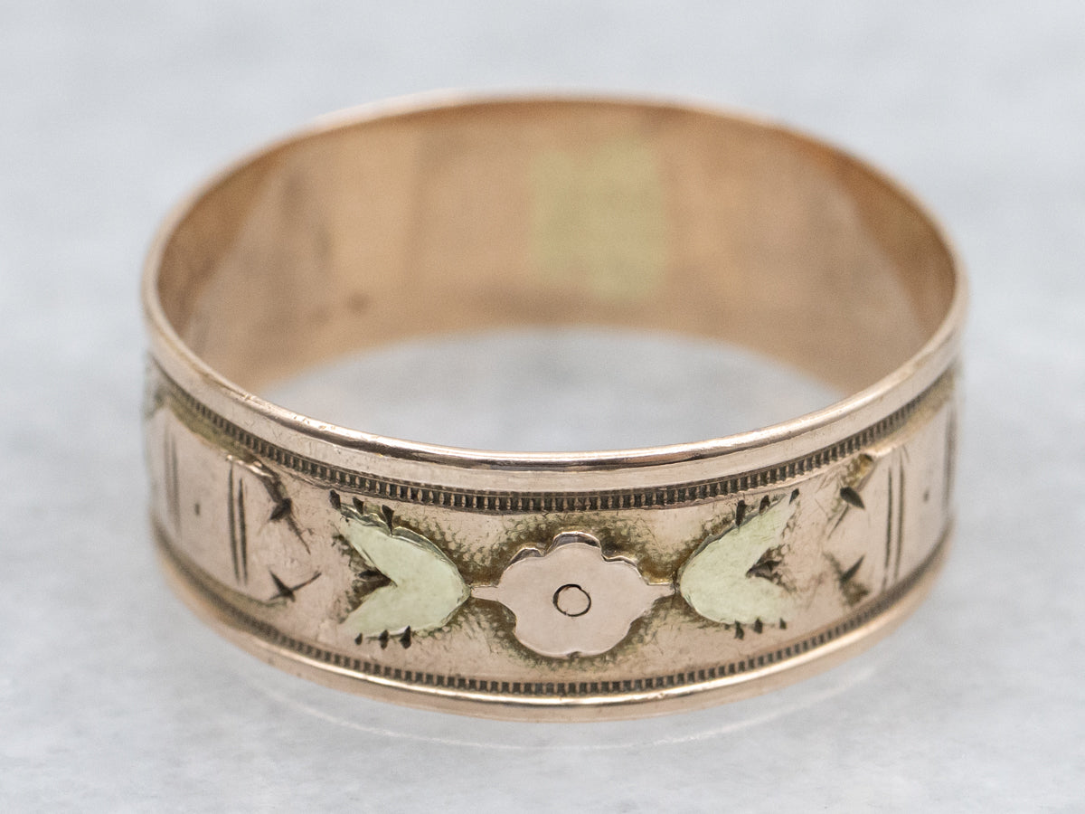 Art Nouveau Era Floral Pattern Cigar Band