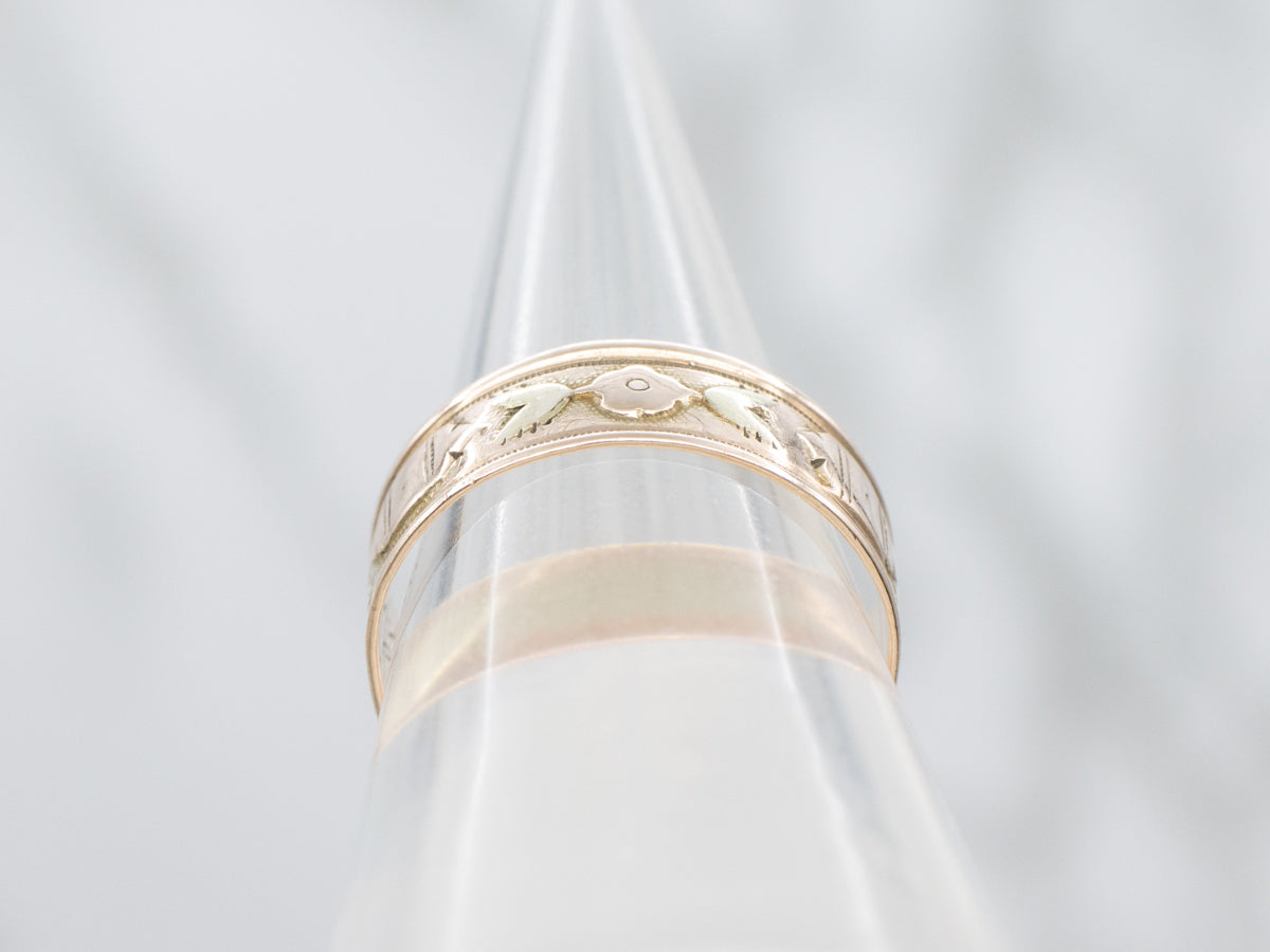 Art Nouveau Era Floral Pattern Cigar Band