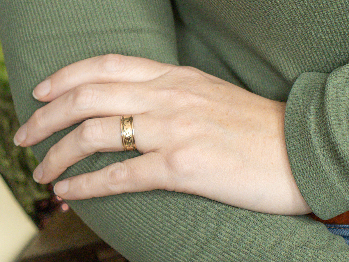 Art Nouveau Era Floral Pattern Cigar Band