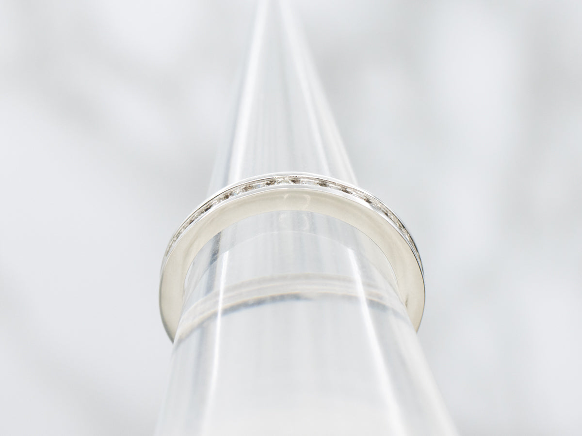 Channel Set Diamond Platinum Eternity Band