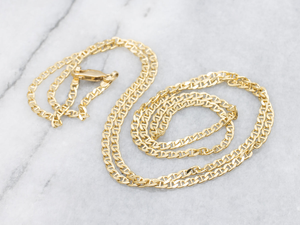 18-Karat Yellow Gold Anchor Link Chain