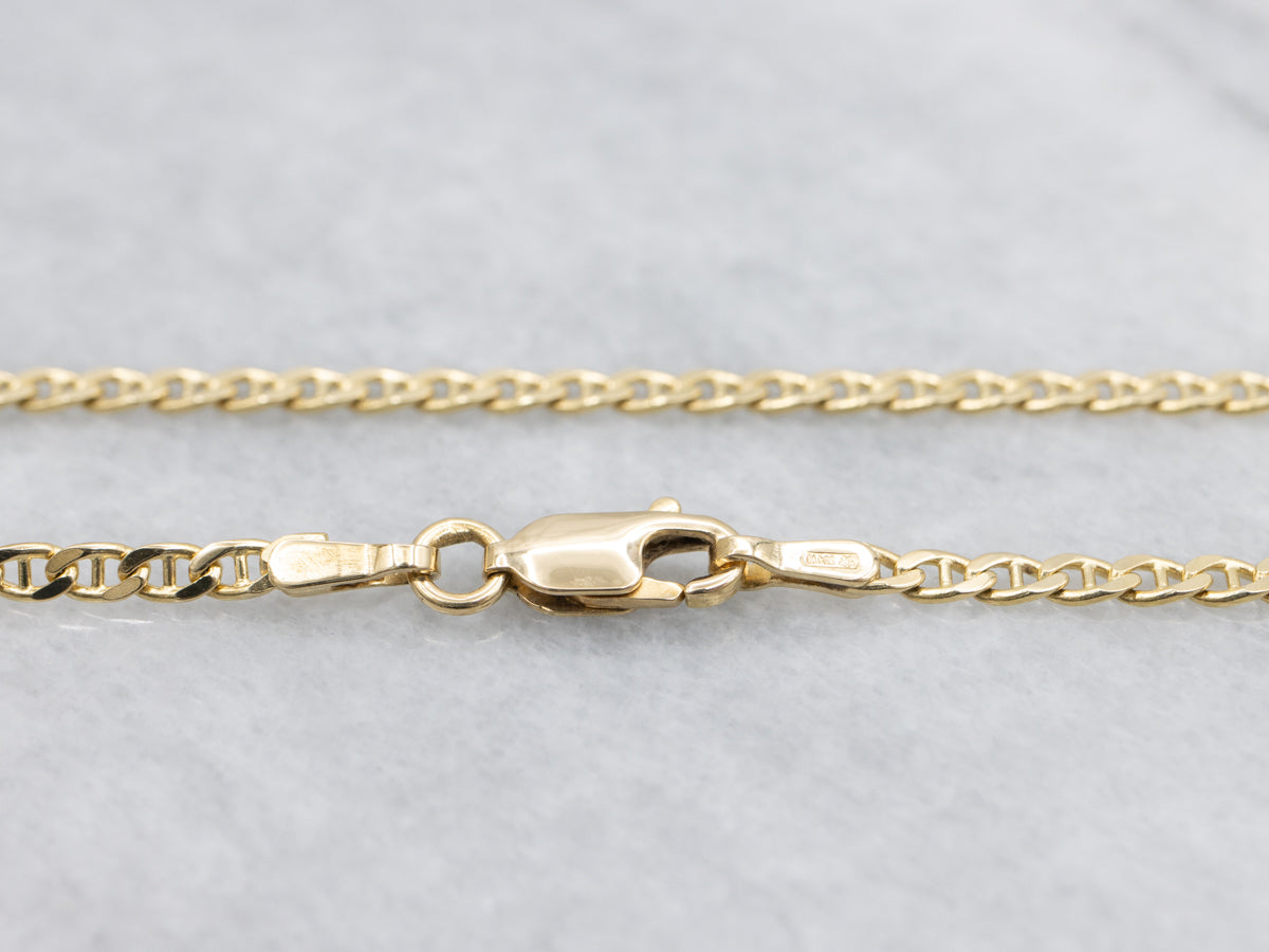18-Karat Yellow Gold Anchor Link Chain