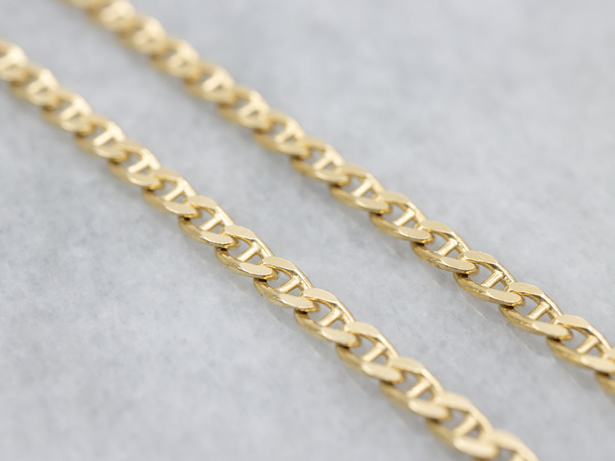 18-Karat Yellow Gold Anchor Link Chain