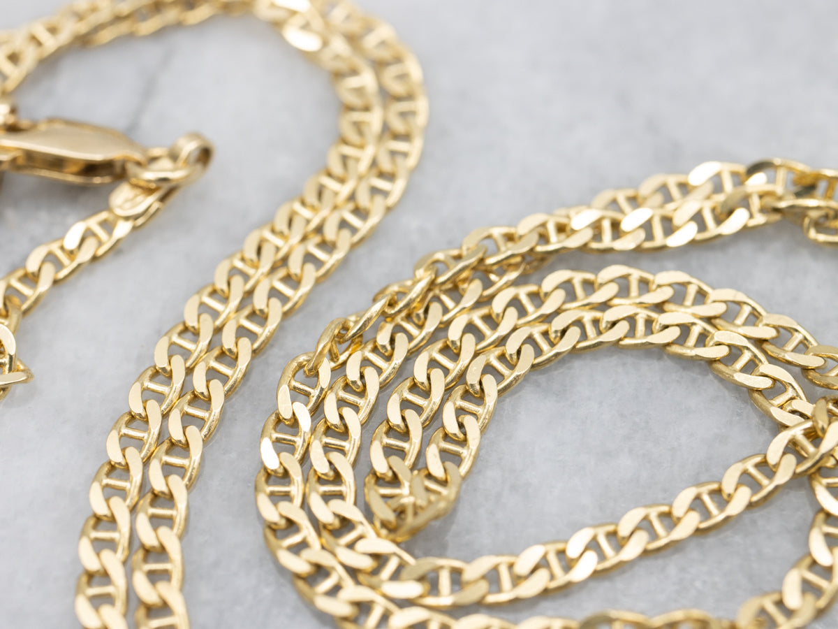 18-Karat Yellow Gold Anchor Link Chain