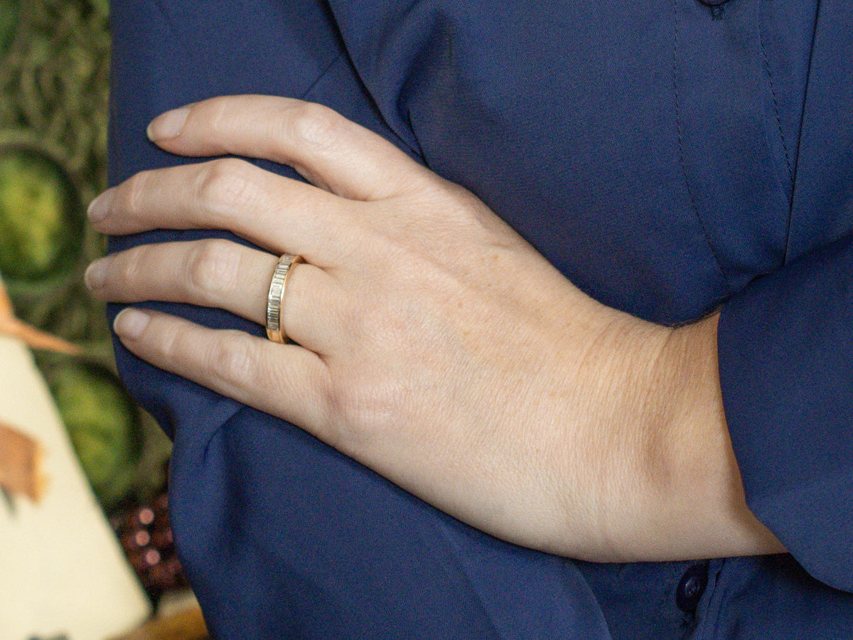 Baguette Diamond Channel-Set Band