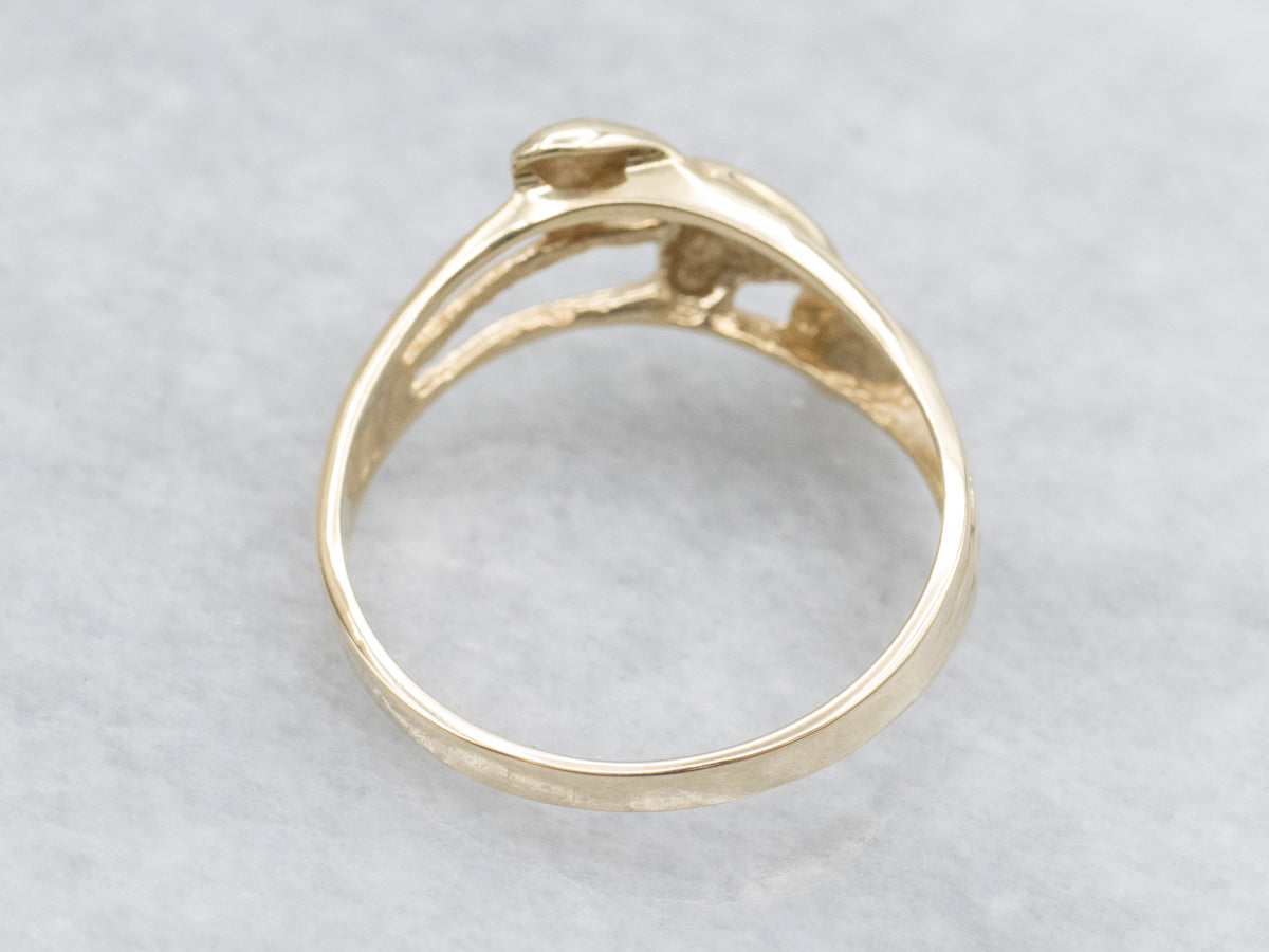 Vintage Triple Heart Diamond Sweetheart Band