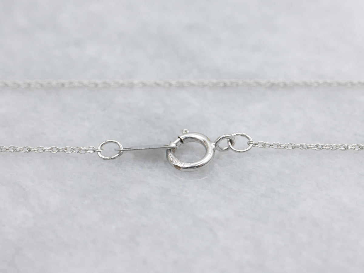 Dainty White Gold Rope Chain