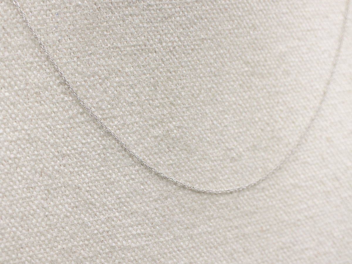 Dainty White Gold Rope Chain