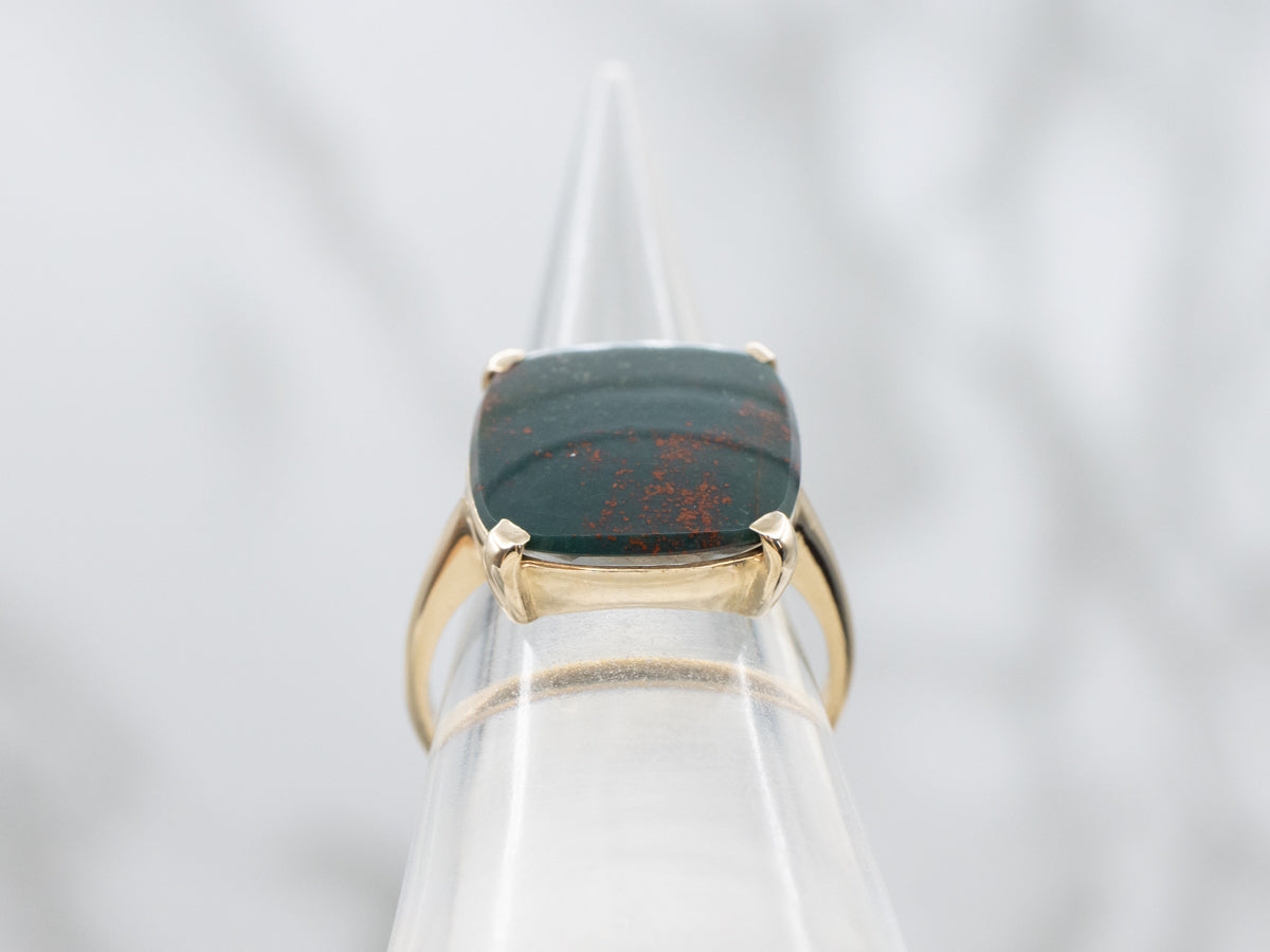 Vintage 14K Gold Bloodstone Ring