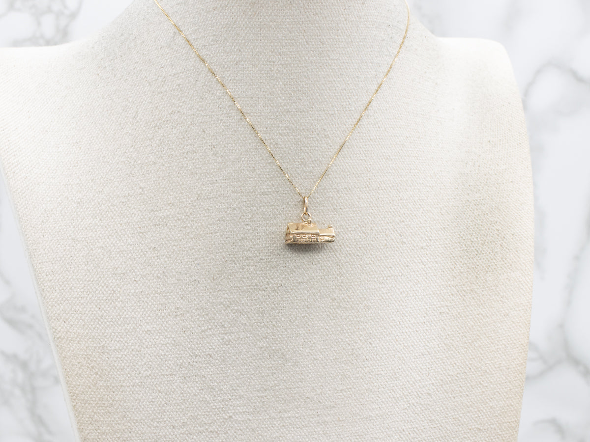Yellow Gold Church House Charm