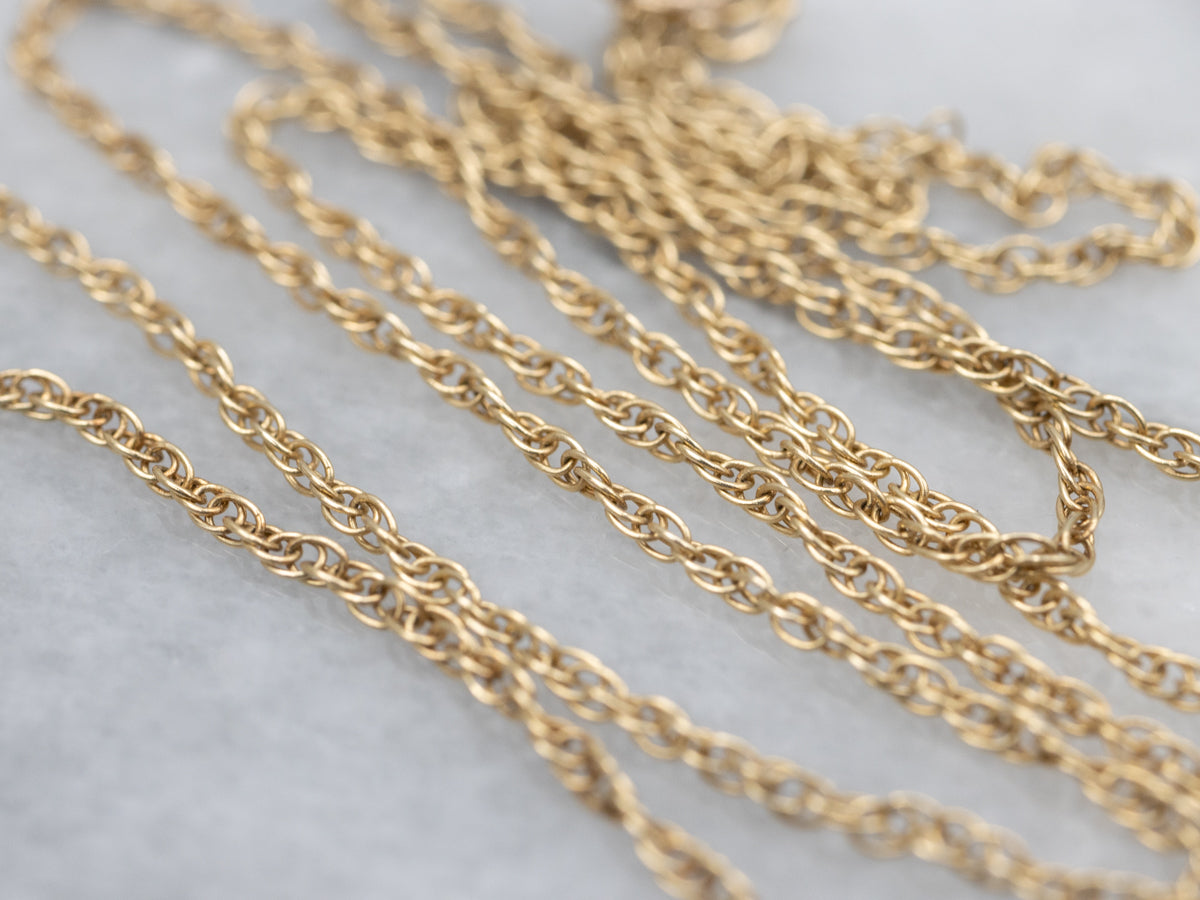 Vintage 10K Gold Bloodstone and Seed Pearl Pendant Necklace