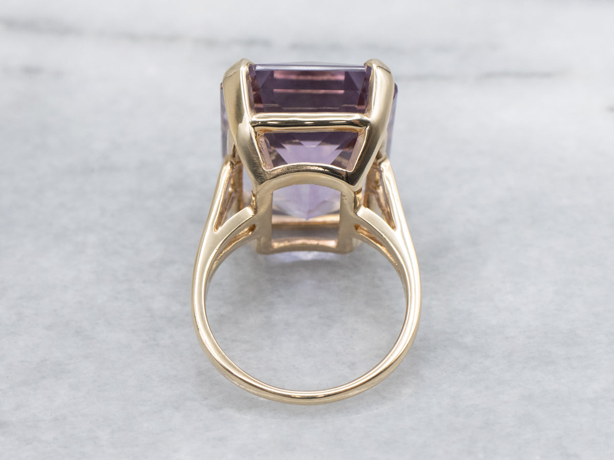 Bold 6.89 Carat Amethyst Cocktail Ring