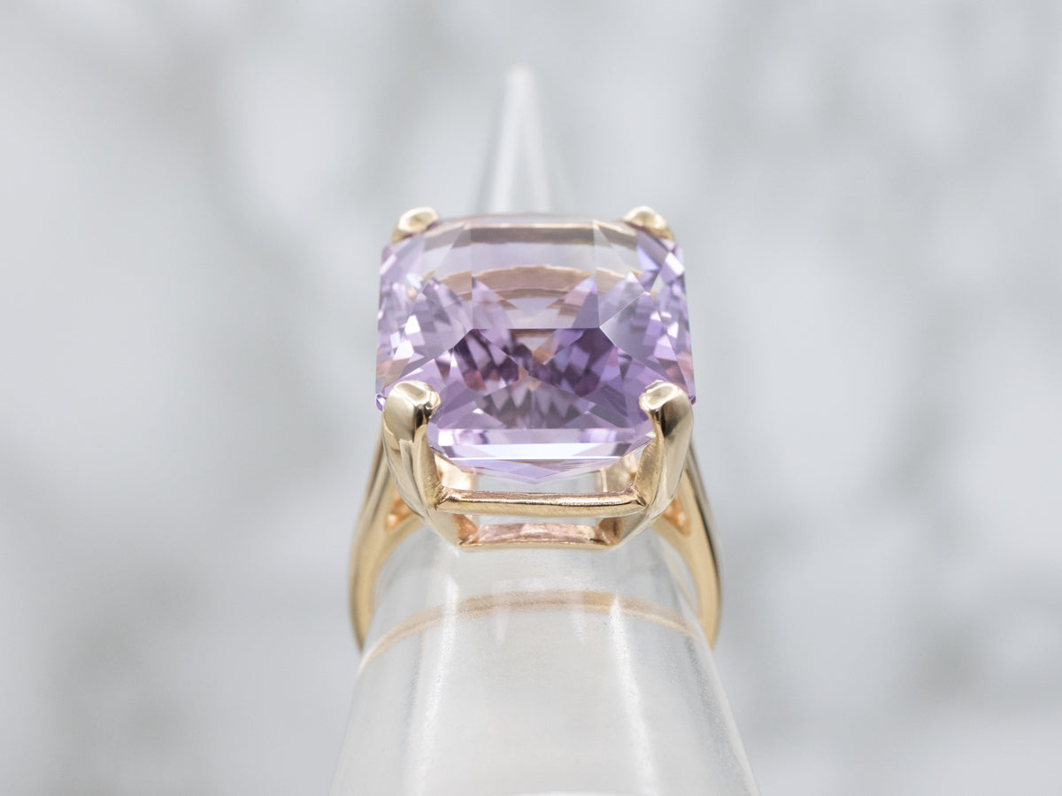 Bold 6.89 Carat Amethyst Cocktail Ring
