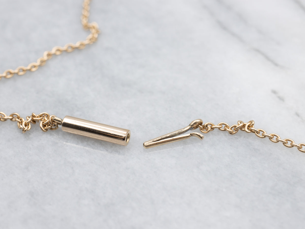 Yellow Gold Rolo Chain with Barrel Clasp