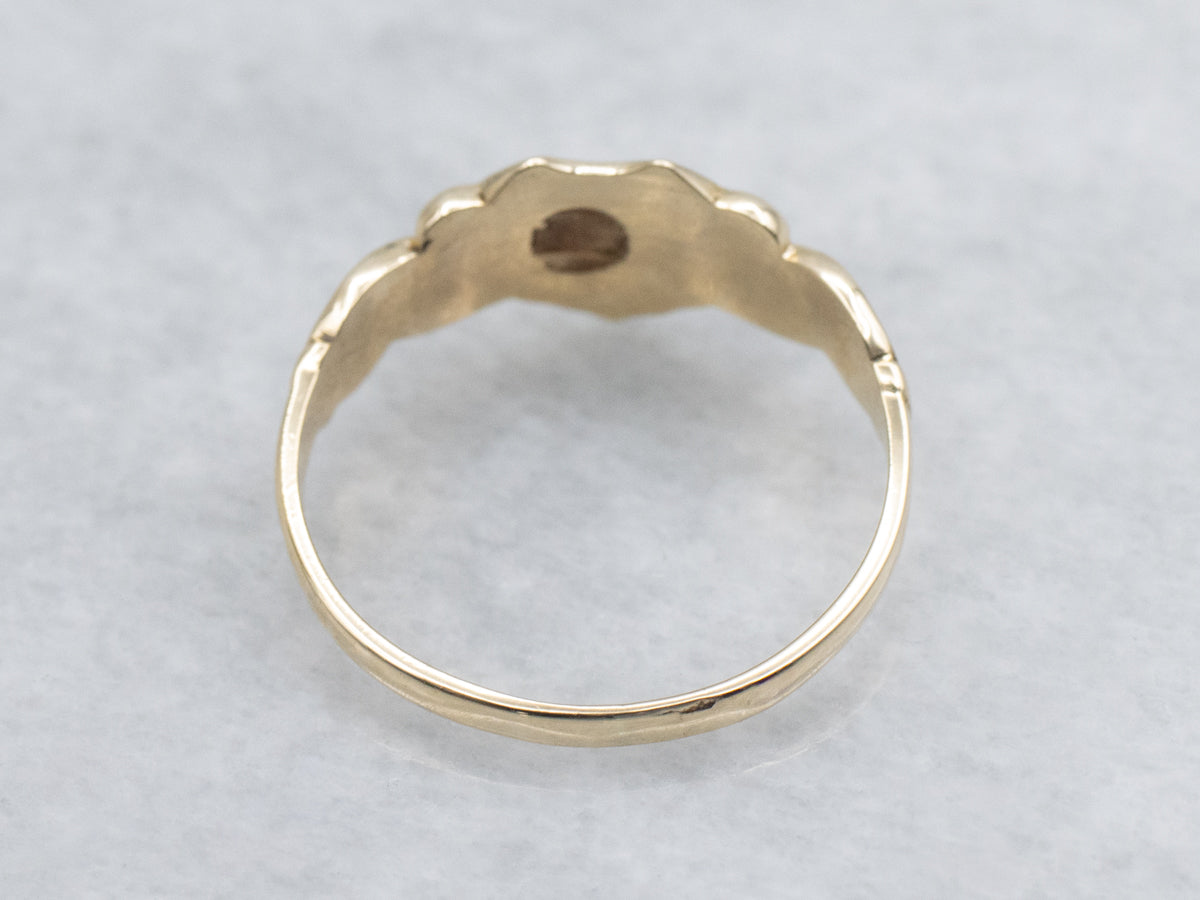Victorian Signet Ring with Shield Shaped Top