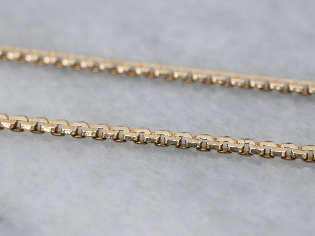 Yellow Gold Boston Link Chain
