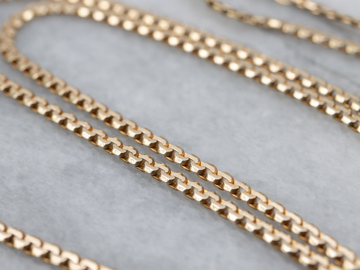 Yellow Gold Boston Link Chain