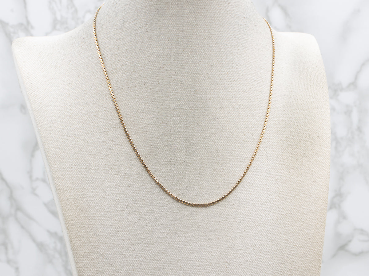 Yellow Gold Boston Link Chain