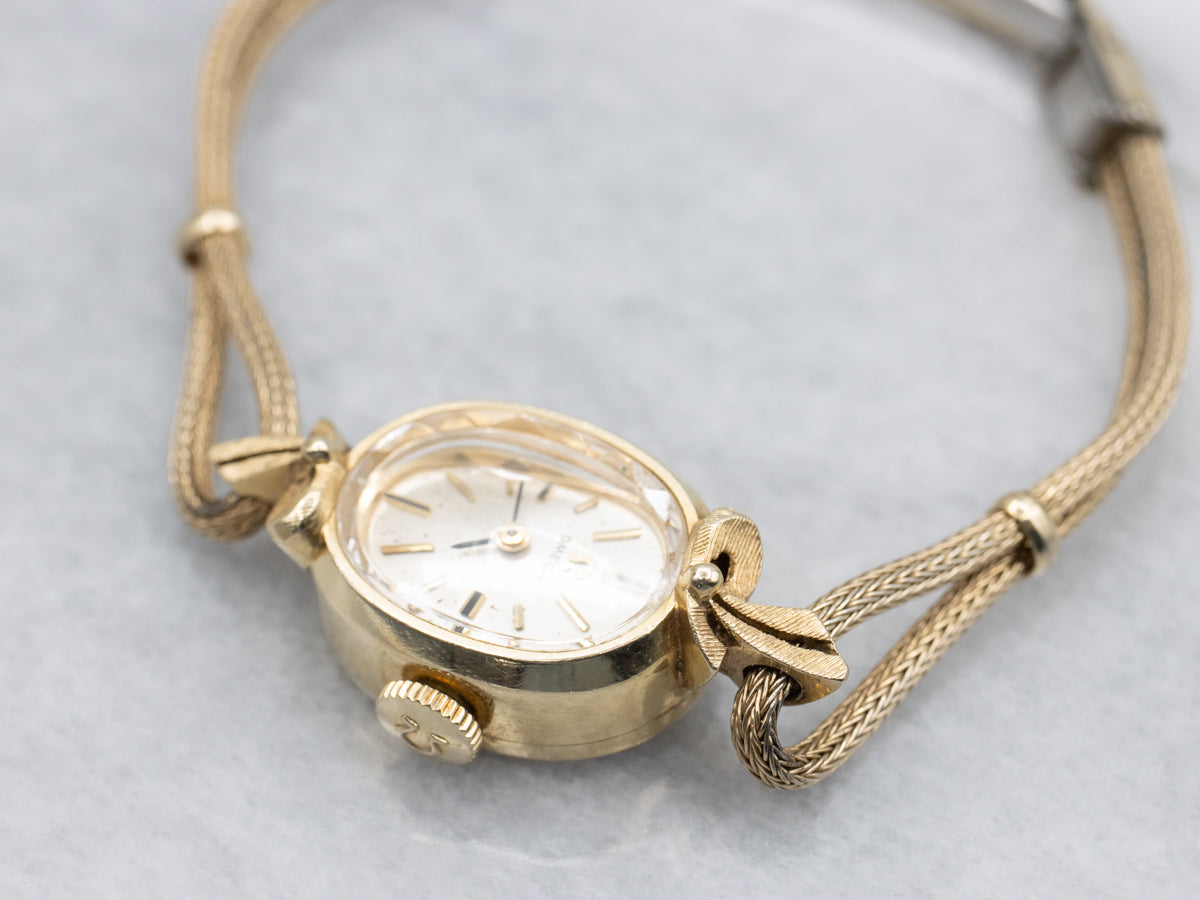 Vintage Yellow Gold Omega Wrist Watch