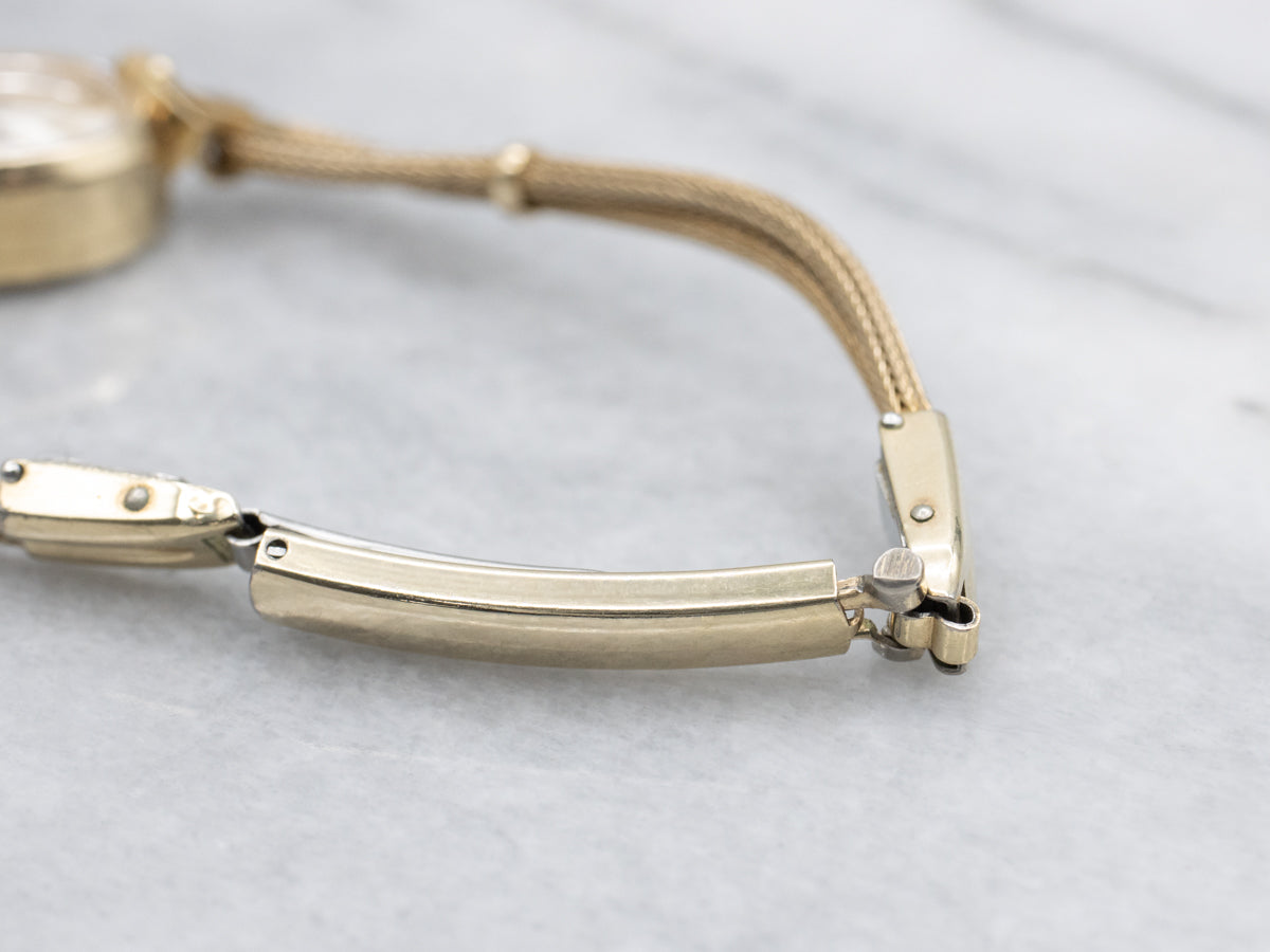 Vintage Yellow Gold Omega Wrist Watch