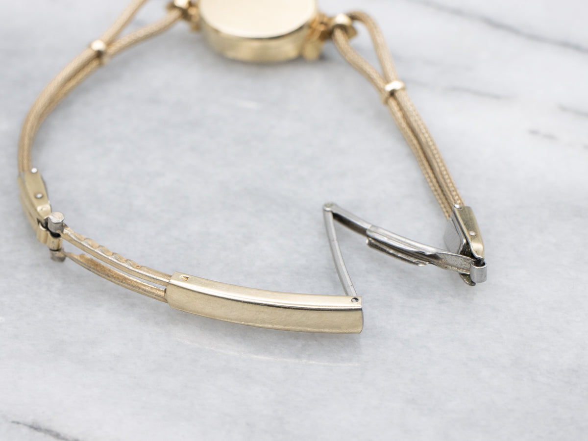 Vintage Yellow Gold Omega Wrist Watch