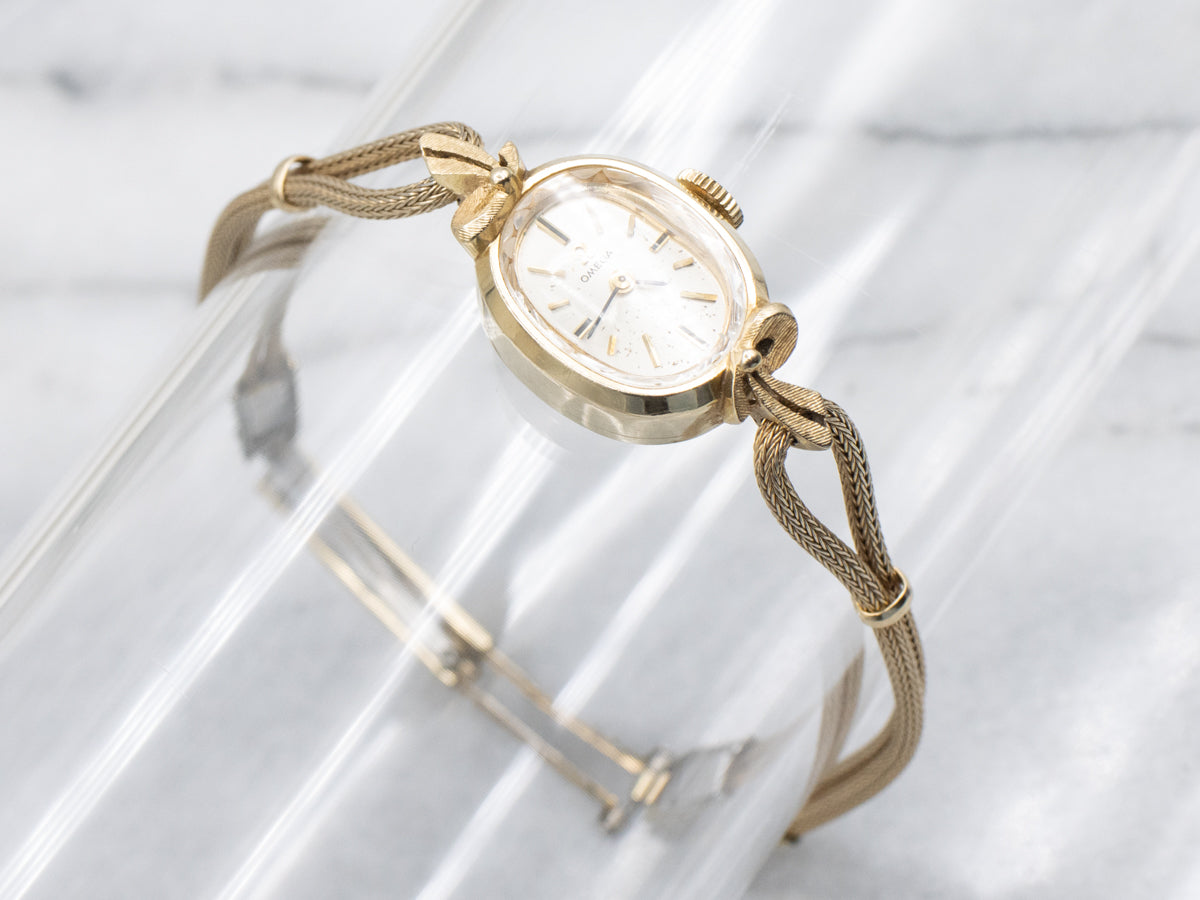 Vintage Yellow Gold Omega Wrist Watch