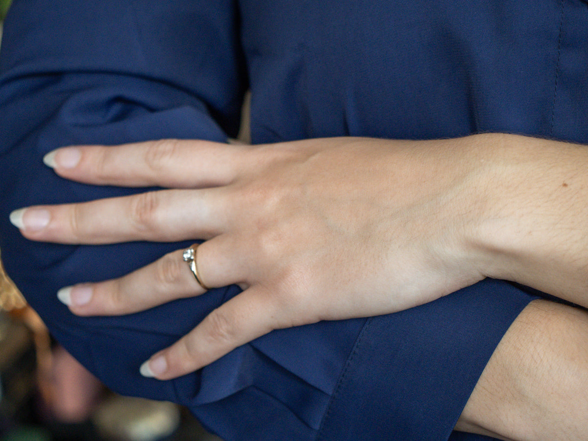 Retro Era Illusion-Set Diamond Engagement Ring