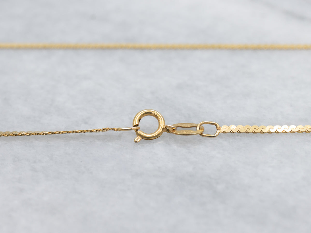Yellow Gold Serpentine Chain